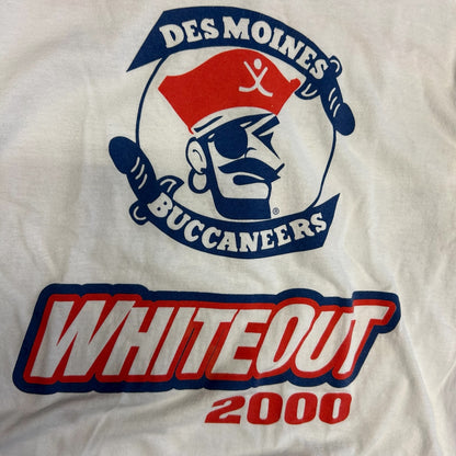 Y2K Des Moines Buccaneers 2000 “Whiteout” Tee