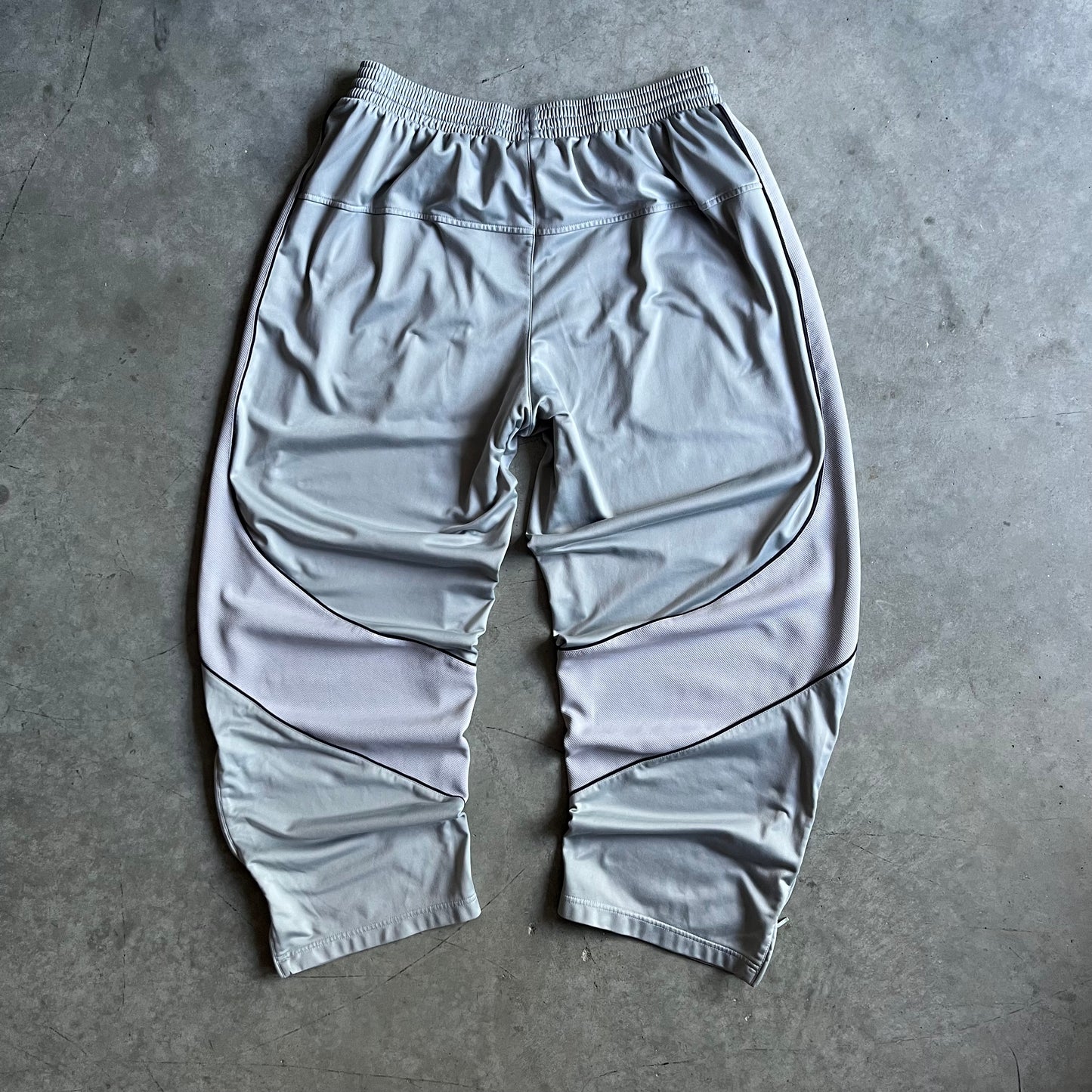Y2K Nike Silver Mesh Panel Track Pants