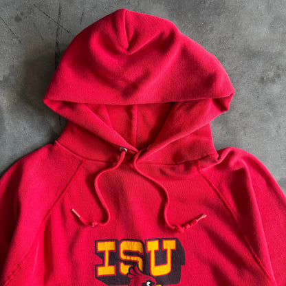 Vintage Iowa State Cyclones Raglan Cut Cy w/ Timbs Red Hoodie