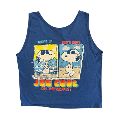 Vintage Joe Cool Snoopy Blue Tank Top