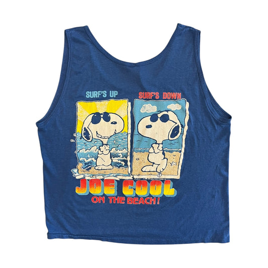 Vintage Joe Cool Snoopy Blue Tank Top