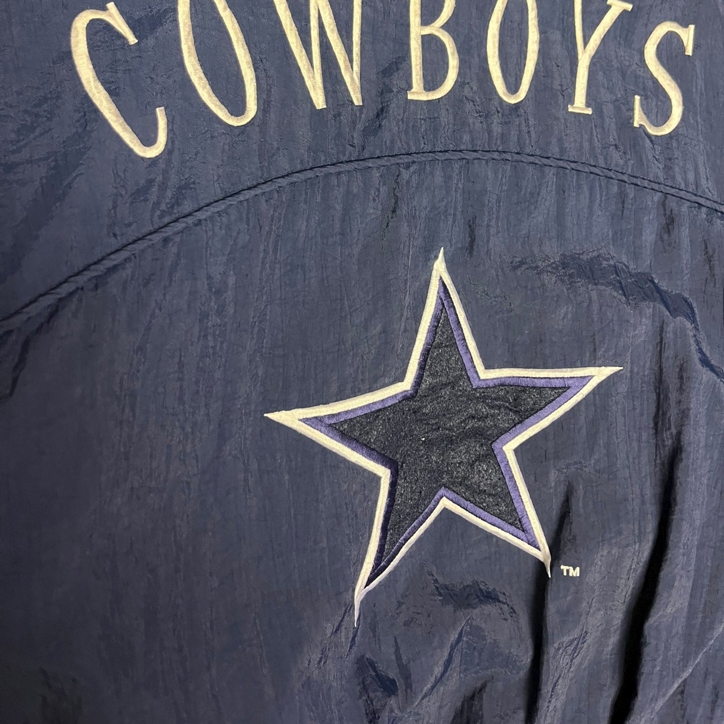 Vintage Nutmeg Dallas Cowboys Puffer Bomber Jacket
