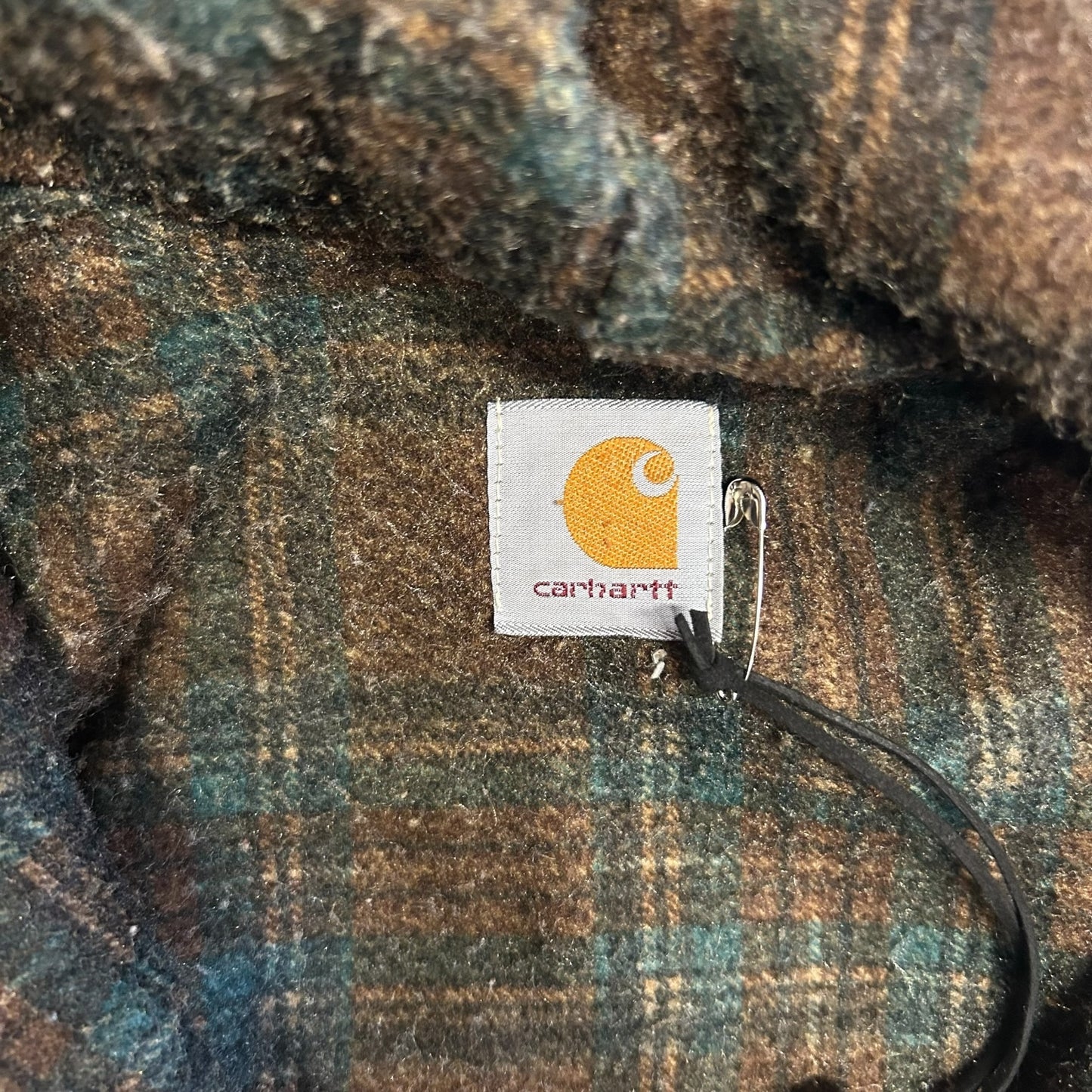 Carhartt Plaid Lined Khaki Active Jacket