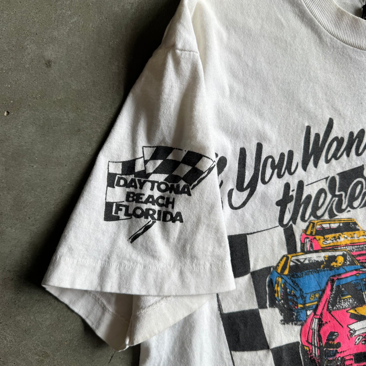 Vintage “If You Wanna Race..” Daytona Beach Tee