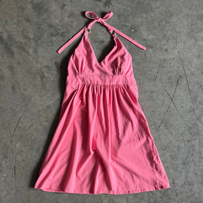 Women’s Y2K Victoria Secret Pink Cotton Halter Top Slip