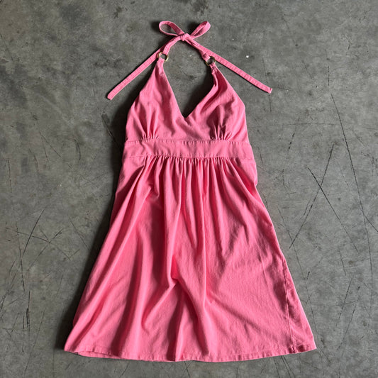 Women’s Y2K Victoria Secret Pink Cotton Halter Top Slip