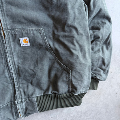 Carhartt ‘J140 DGR’ Dark Green Quilt Lined Active Jacket