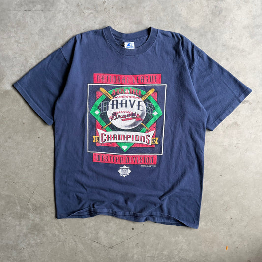 Vintage MLB Starter Atlanta Braves Western Division T Shirt