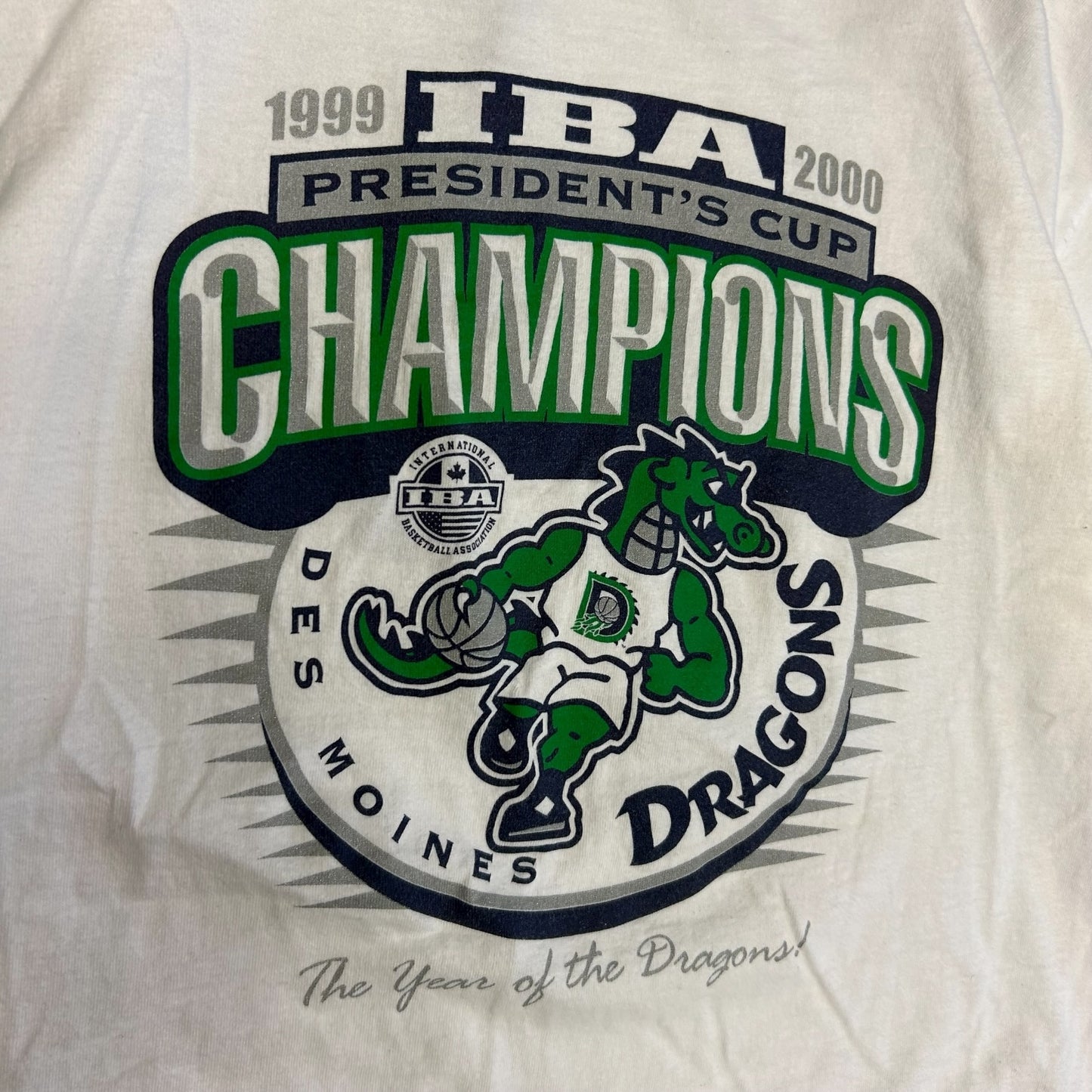 Vintage Des Moines Dragons Champions Tee