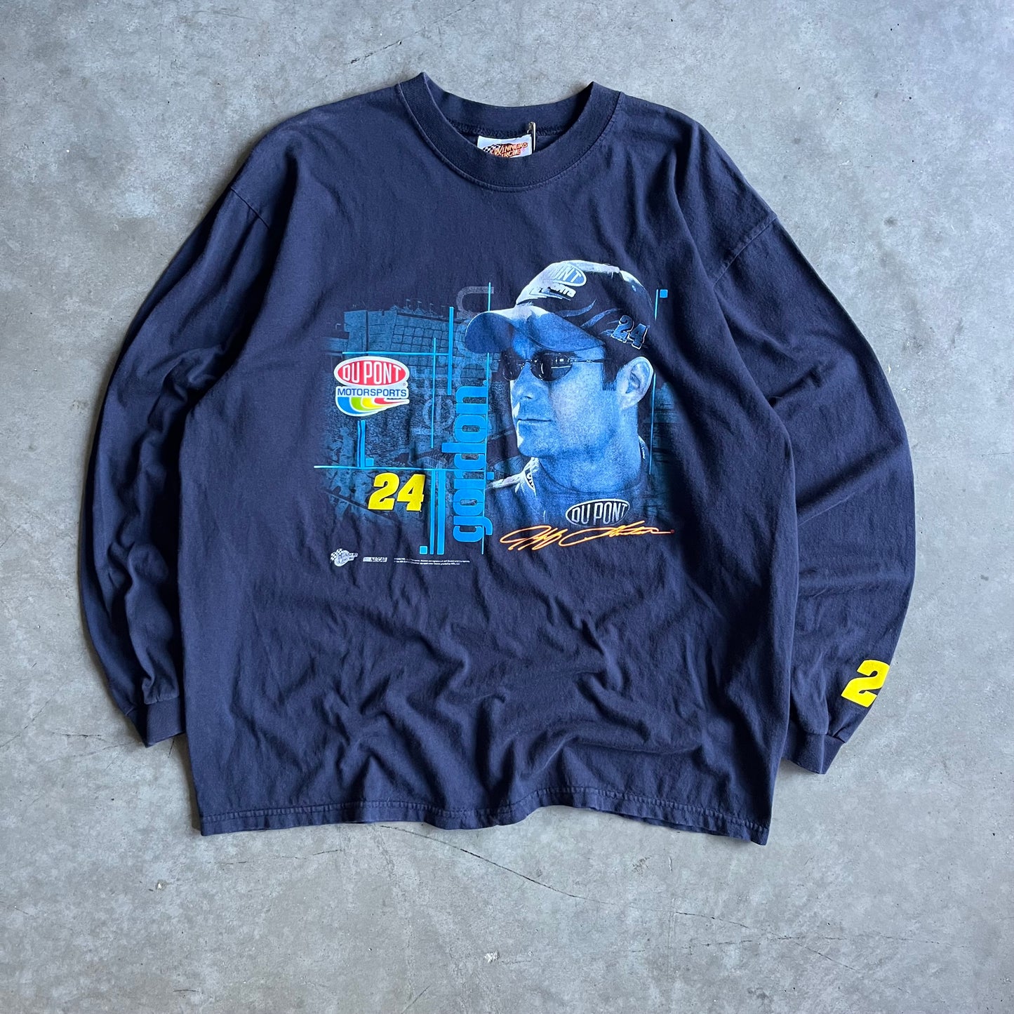 Vintage Jeff Gordon Du Pont Racing Long Sleeve Tee