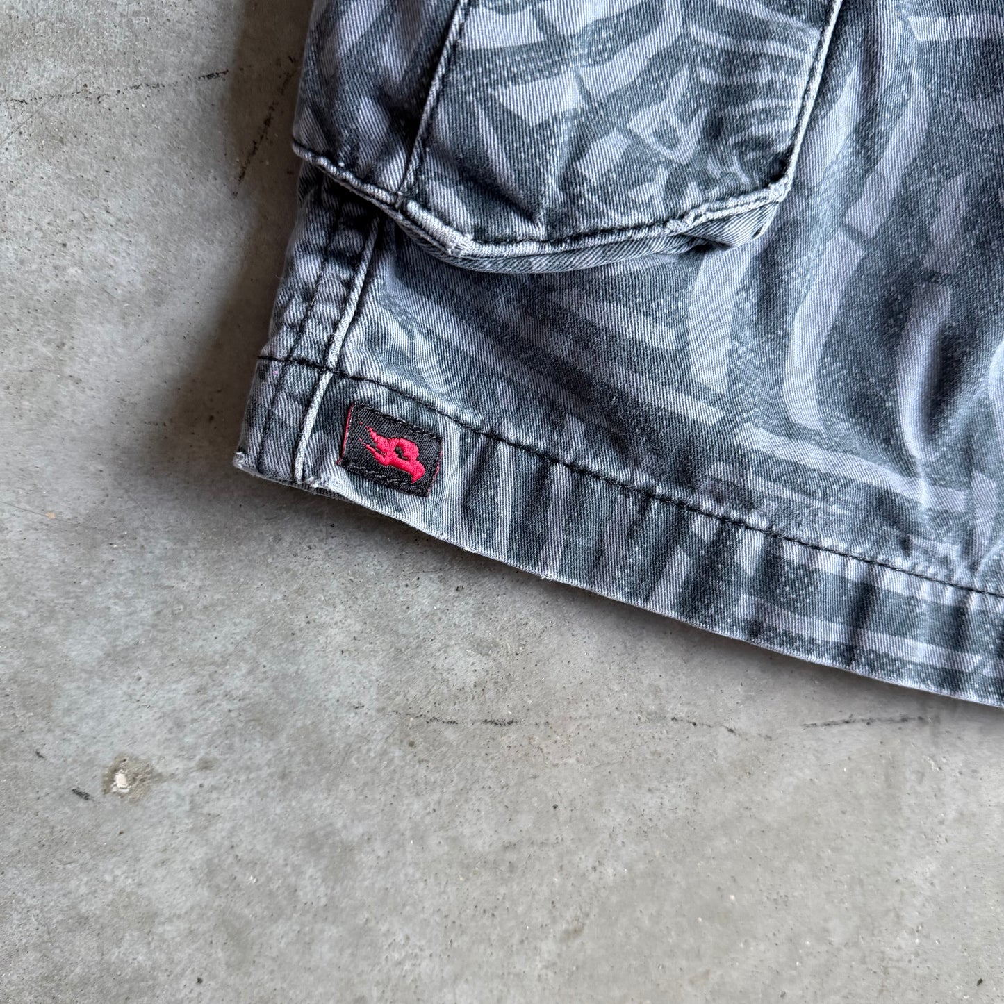 Y2K Tony Hawk Patterned Cargo Skate Shorts