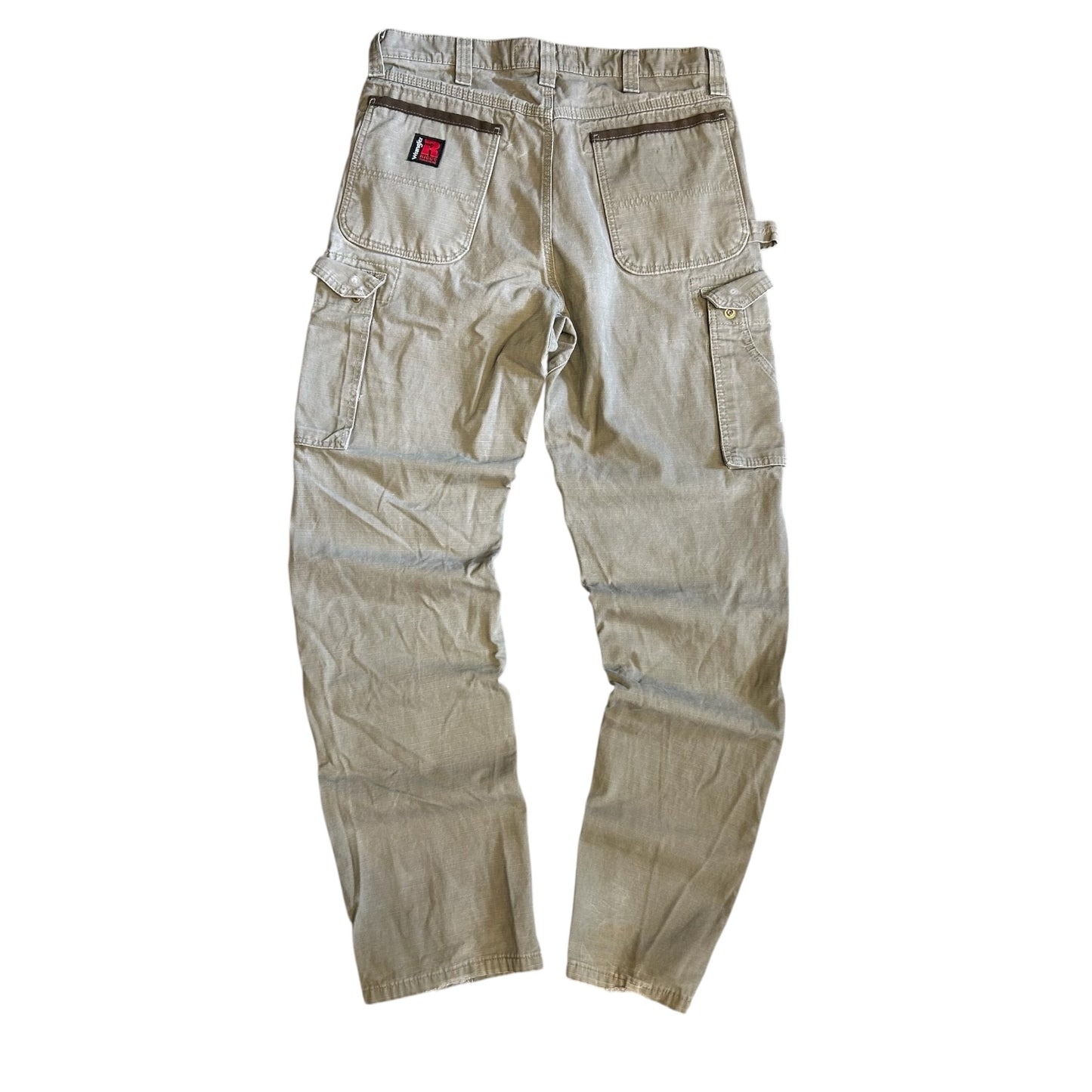 Y2K Wrangler Riggs Light Brown Double Knee Cargos