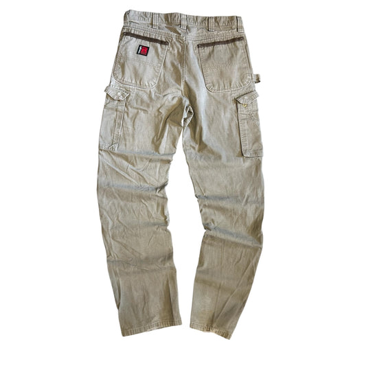 Y2K Wrangler Riggs Light Brown Double Knee Cargos