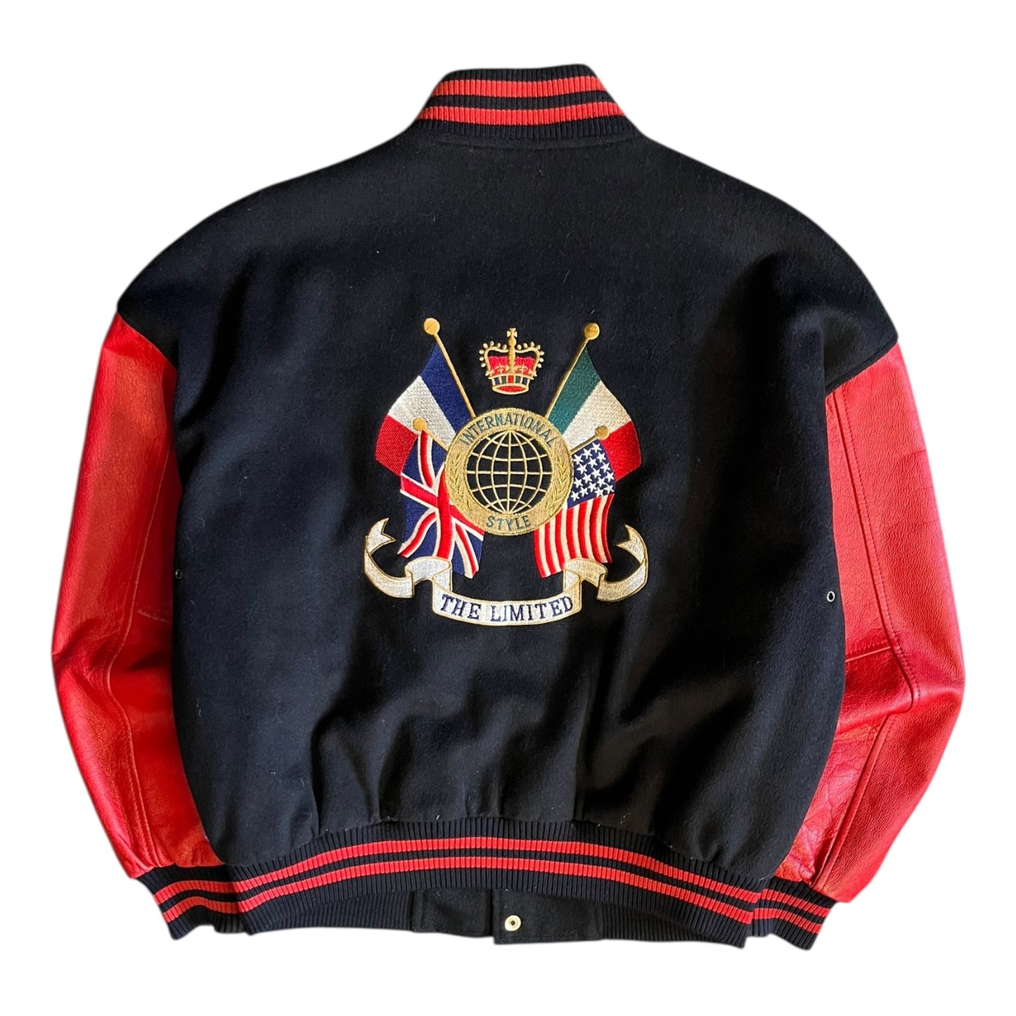 Vintage The Limited Wool/Leather Varsity Jacket