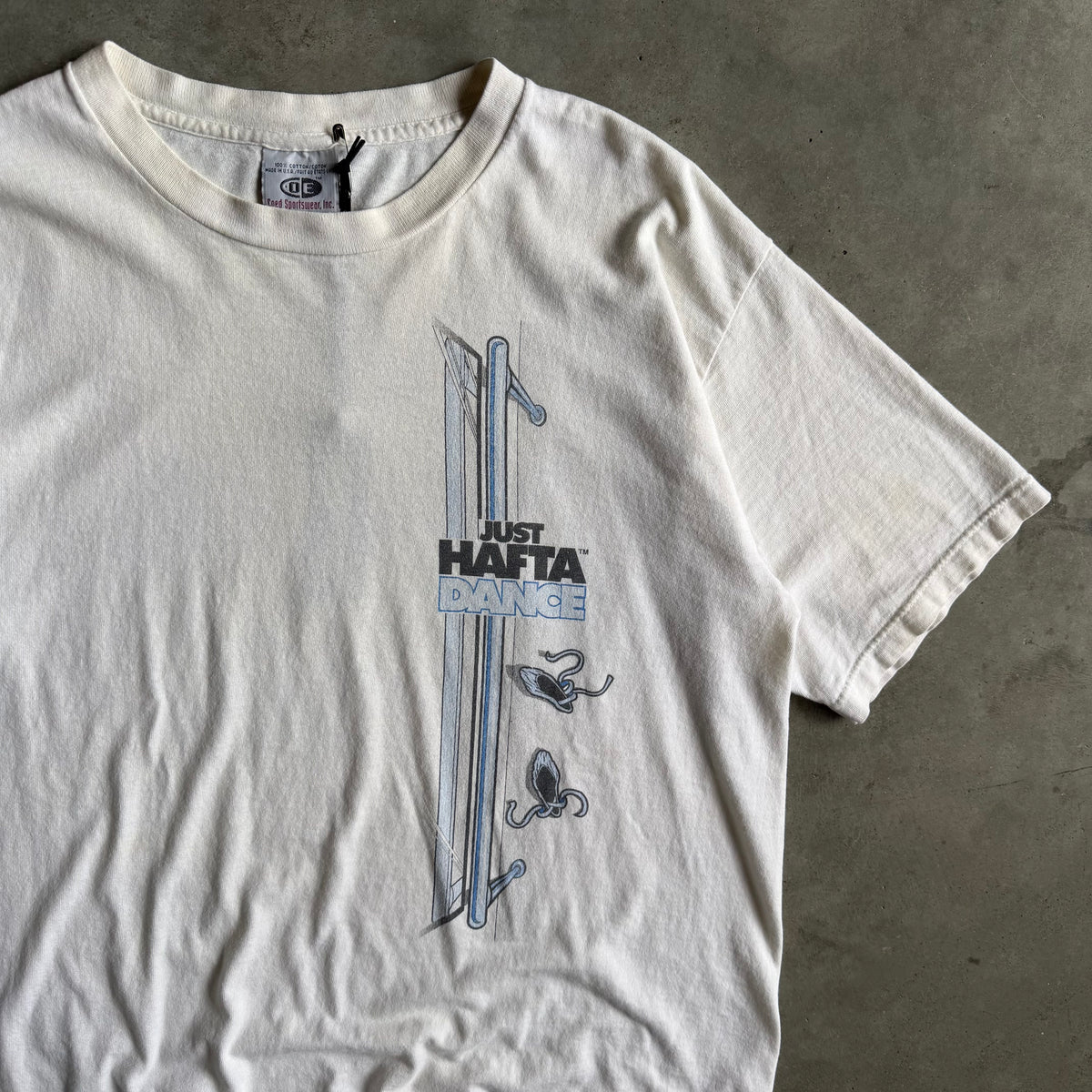 Vintage Just Hafta Dance Ballet White Tee