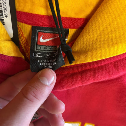 Y2K Iowa State Spell-Out Nike Center Swoosh Red Hoodie