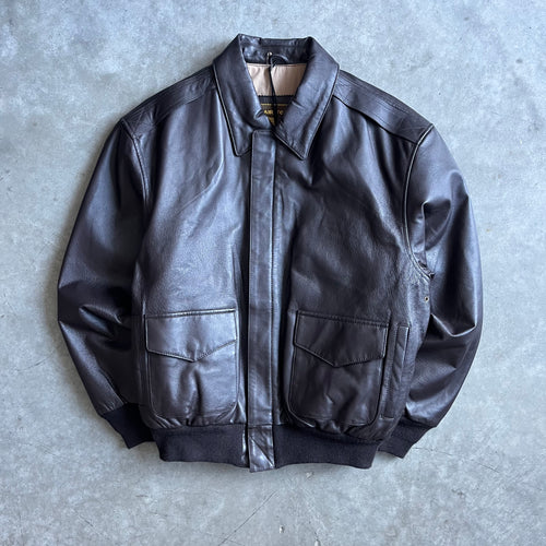 Vintage Landing Leathers Brown Air Force Bomber