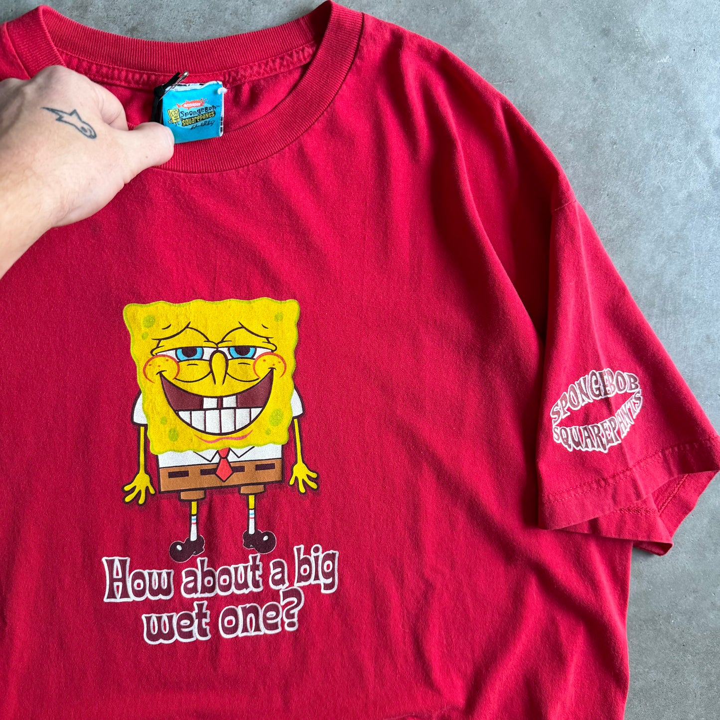 Vintage SpongeBob ‘How About A Big Wet One’ Tee