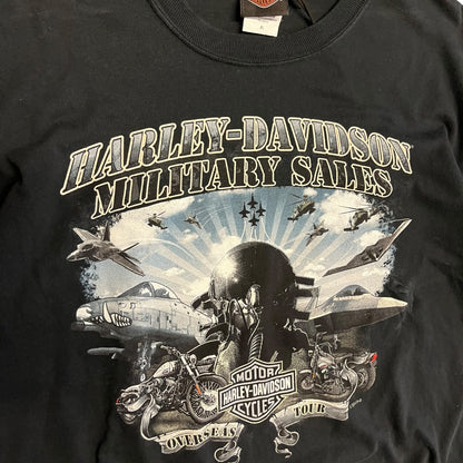 Y2K Harley Davidson Military Sales Tee