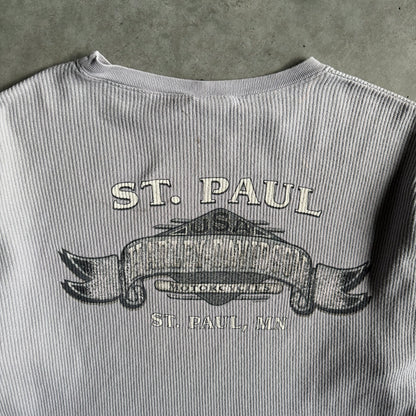 Vintage Harley Davidson Winged Logo Gray Thermal L/S