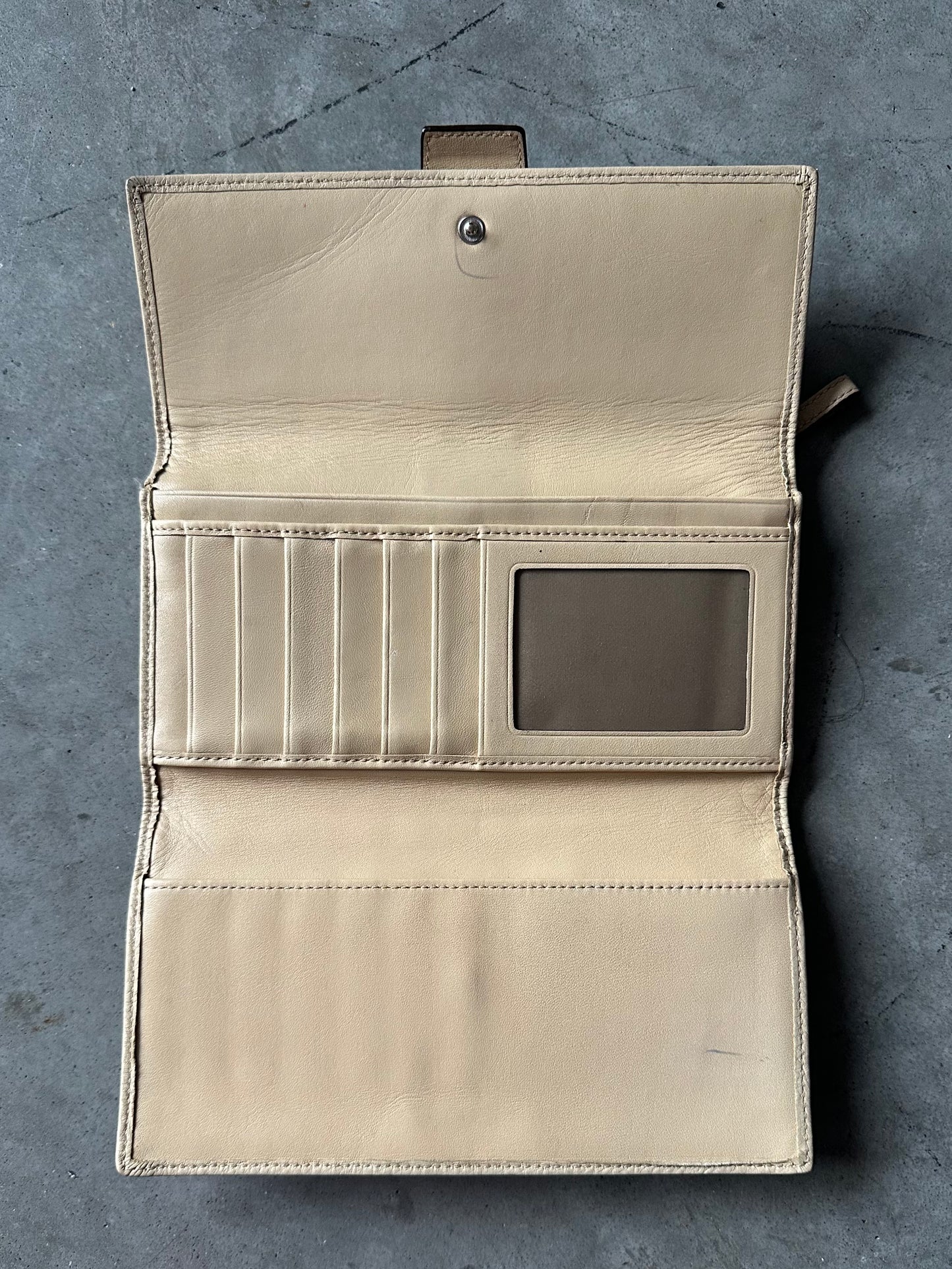 Coach Y2K Tan Soho Buckle Wallet