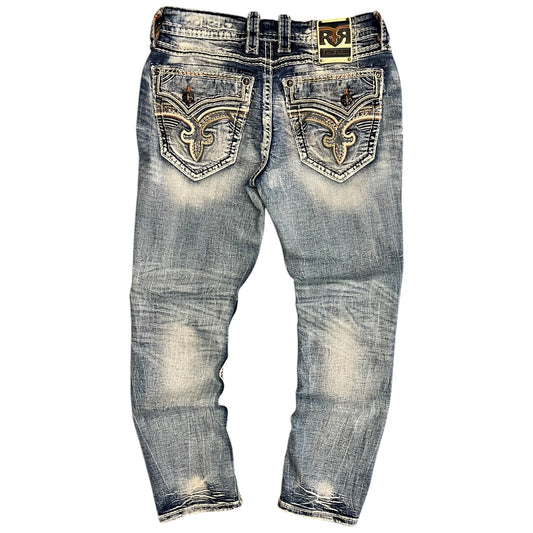 Mens Rock Revival “Jackee” Straight Leg Jeans