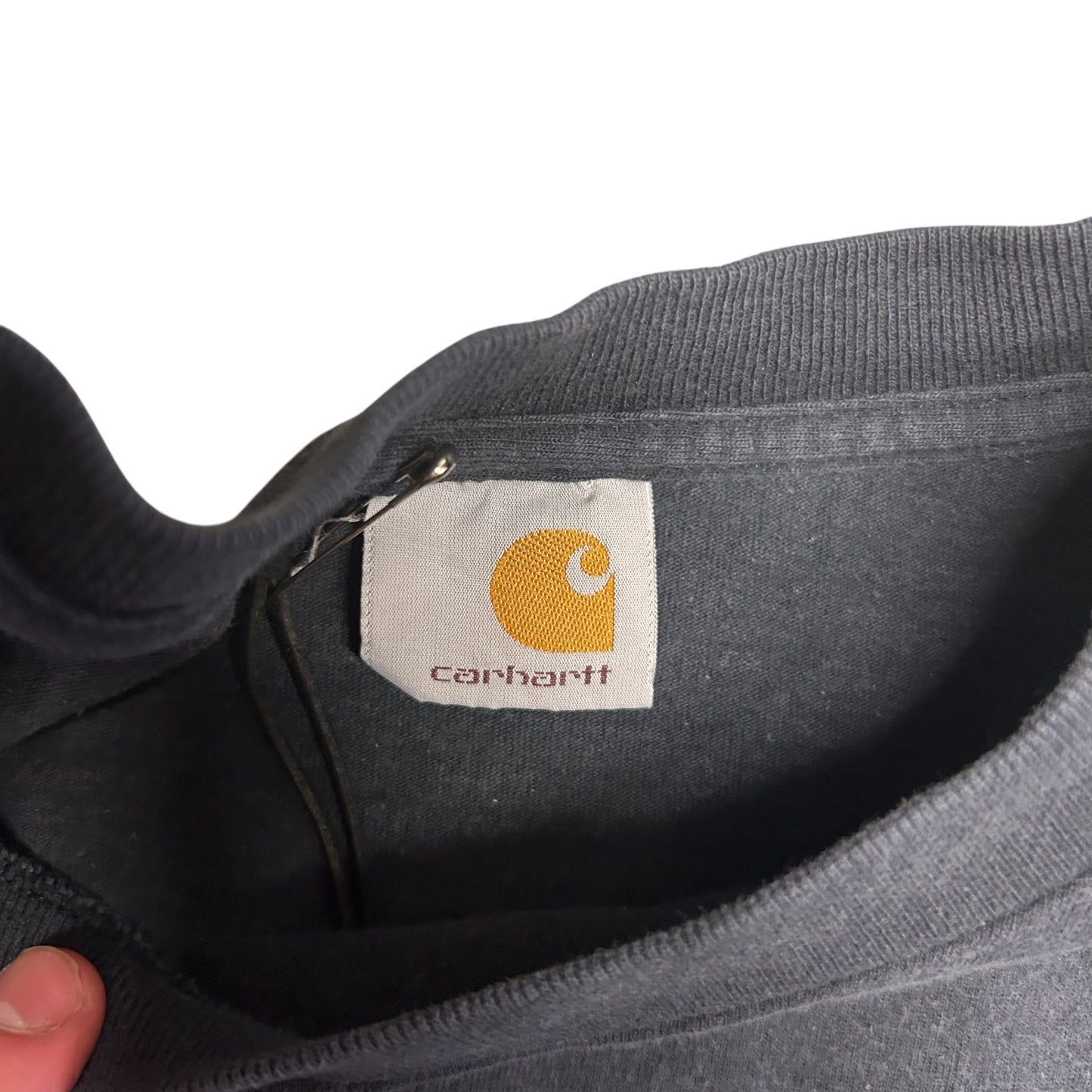 Vintage Carhartt Patch Navy Pocket Tee