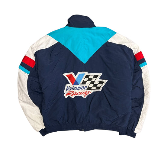 Vintage Valvoline Color Block Puffer Coat