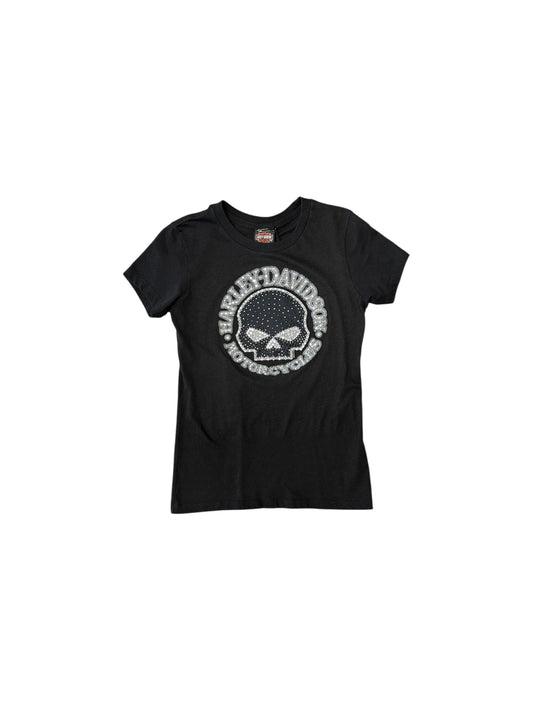 Women’s Harley Davidson Black Skull T Shirt