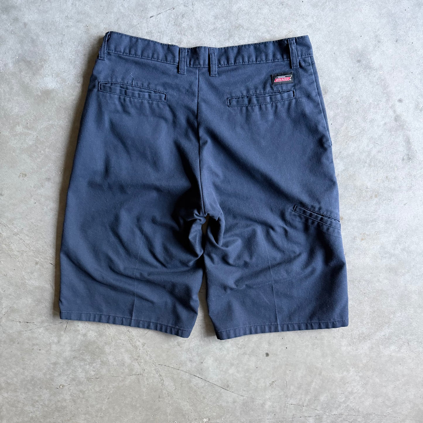 Y2K Dickies Black Patch Navy Chino Shorts