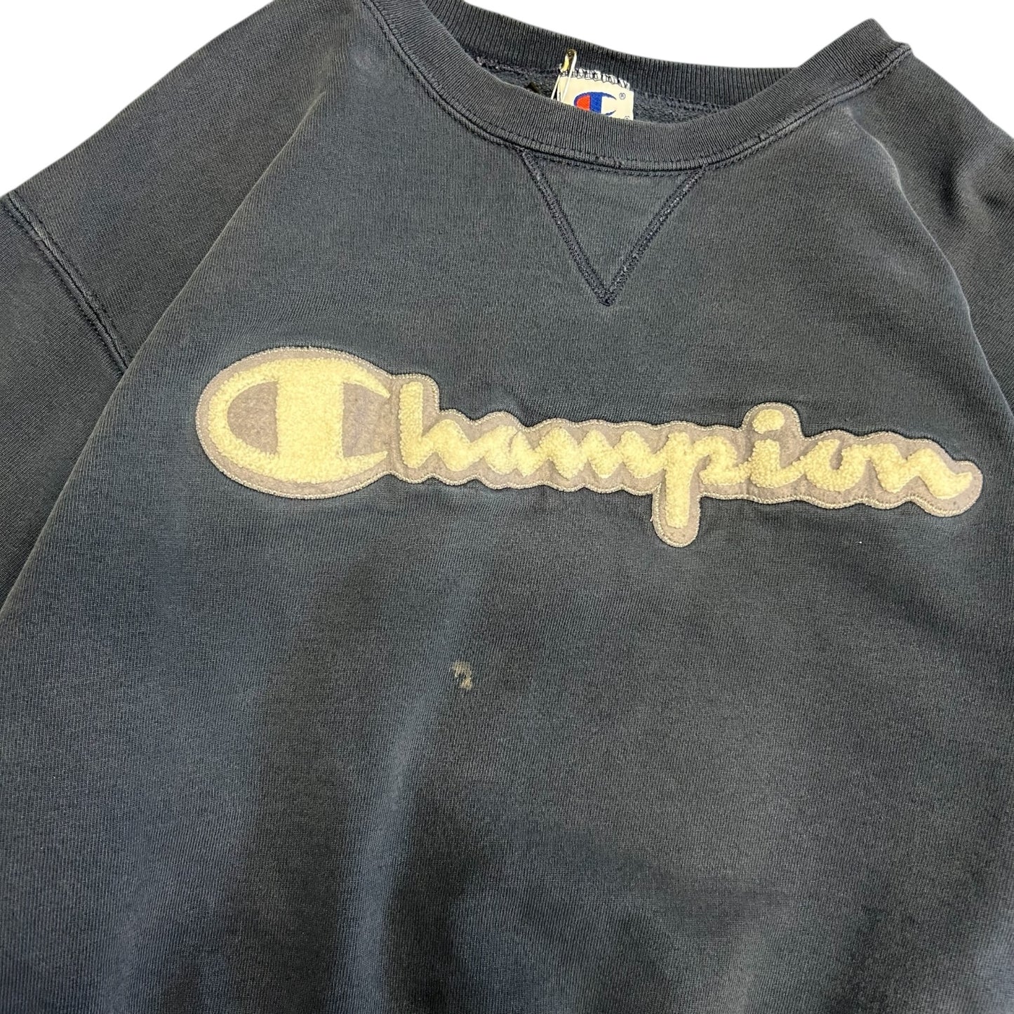 Vintage Navy Champion Spell-Out Sweatshirt