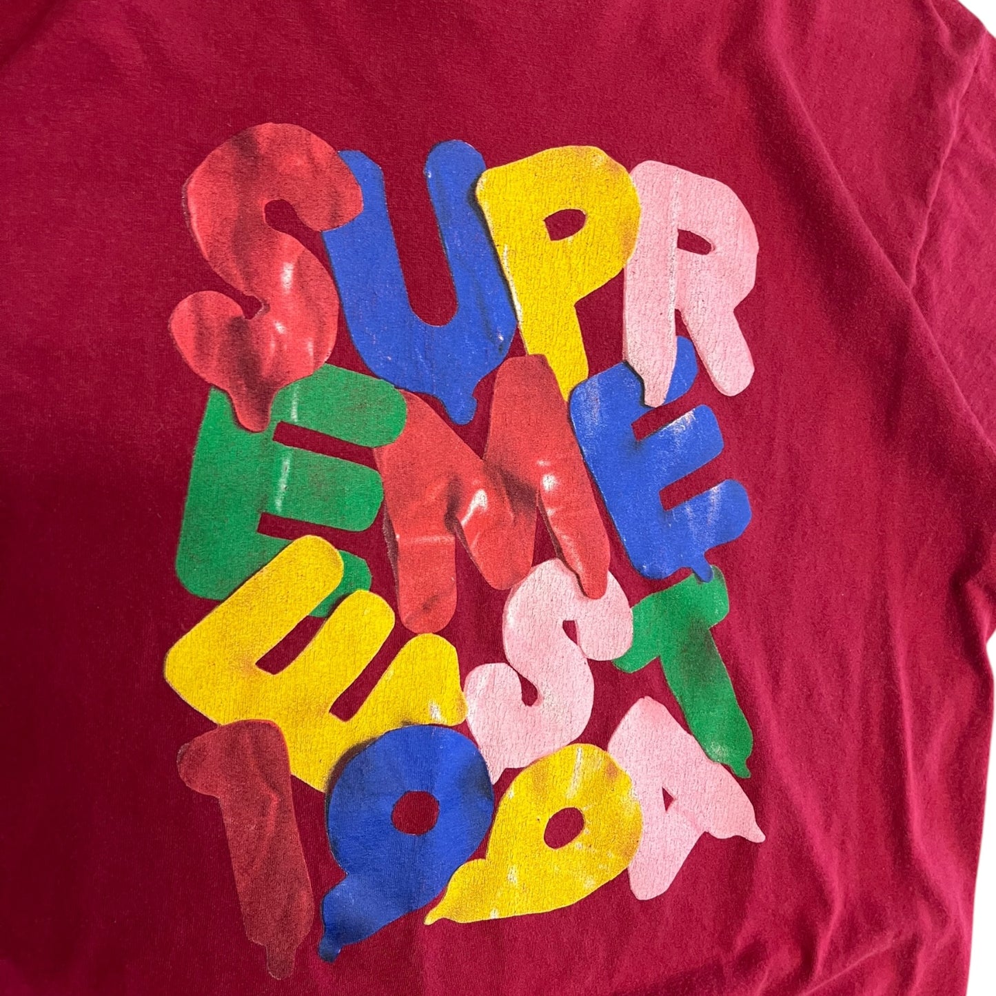 Supreme Balloons T Shirt Burgundy