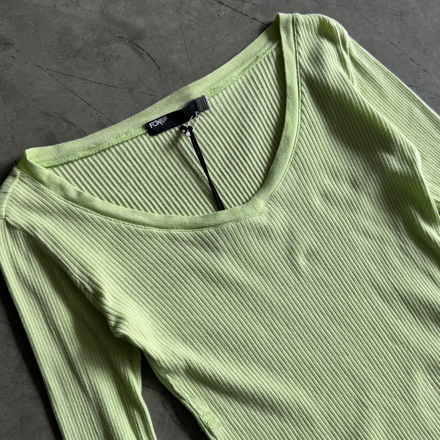 Women’s Fox Lime Green Fitted Henley
