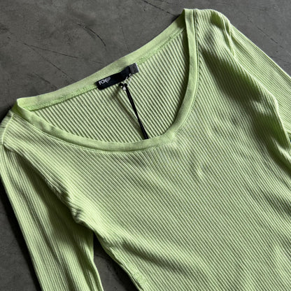 Women’s Fox Lime Green Fitted Henley