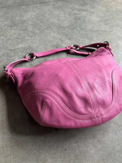 Y2K Coach Rare Barbie Pink Large Hobo Shoulder Bag Mint Condition