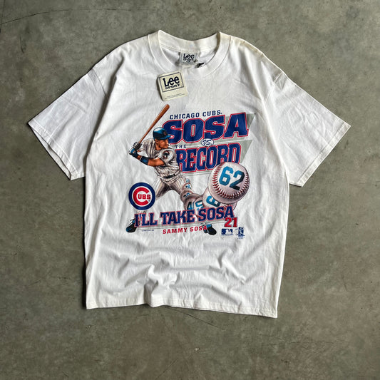 Vintage Lee Chicago Cubs Sammy Sosa Record Tee