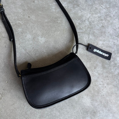 90s Coach Wendie Black Leather Crossbody Bag