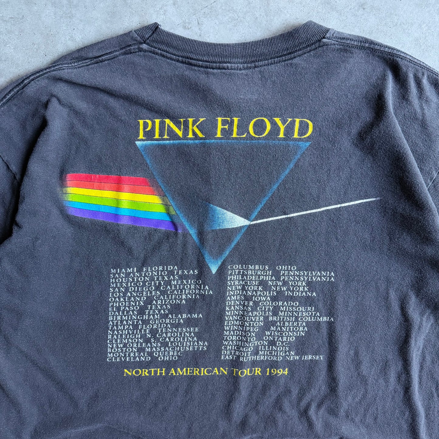 Vintage Pink Floyd The Dark Side Of The Moon Tour T Shirt