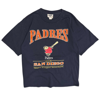 Vintage MLB San Diego Padres Old Logo Navy Tee