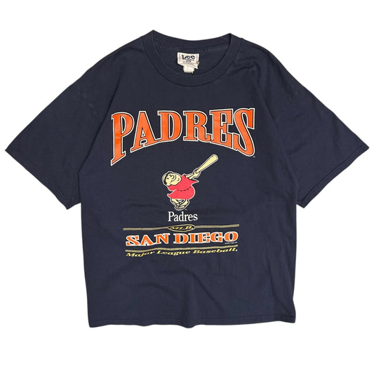 Vintage MLB San Diego Padres Old Logo Navy Tee