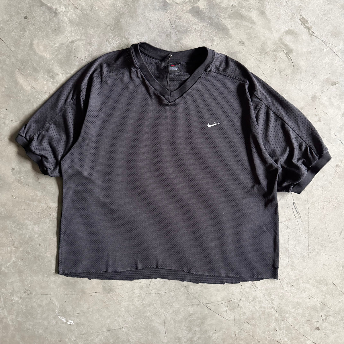 Vintage Nike Black & White Mini Swoosh Jersey Tee