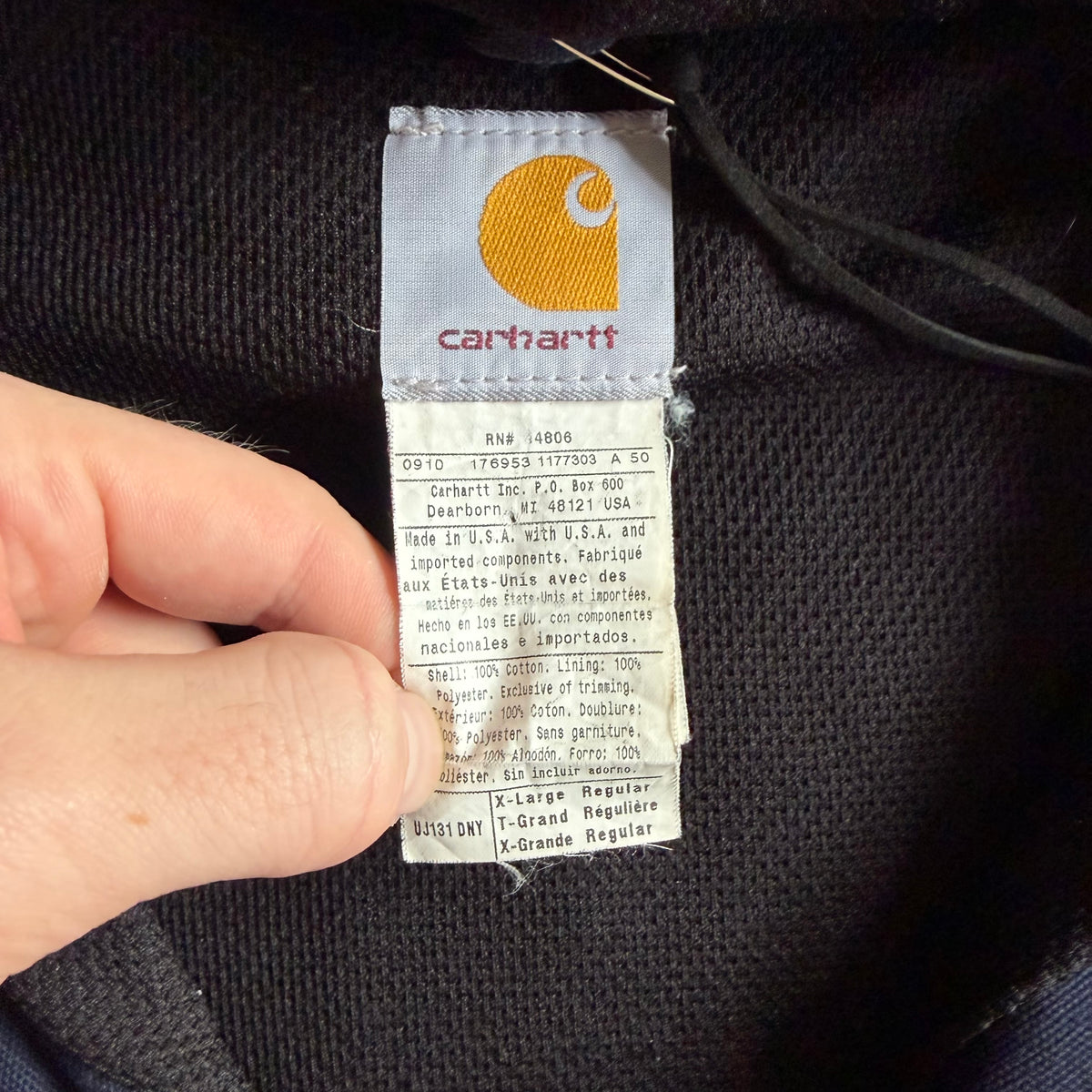 Carhartt ‘UJ131 DNY’ Ruger Navy Active Jacket