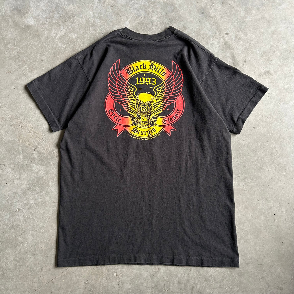 Vintage Sturgis ‘93 Biker Gang Lightning T Shirt