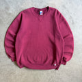 Vintage Russell Athletic Blank Maroon Sweatshirt