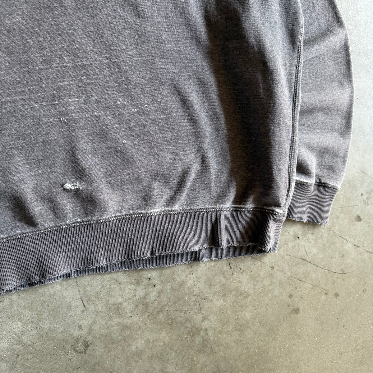 Vintage Nike Small Swoosh Embroidered Gray Sweatshirt