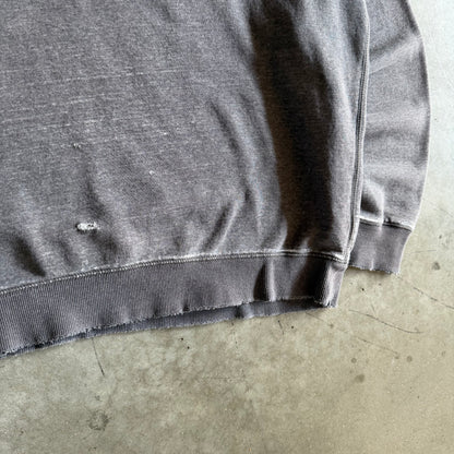 Vintage Nike Small Swoosh Embroidered Gray Sweatshirt