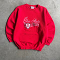Vintage Ohio State Logo Embroidered Red Sweatshirt