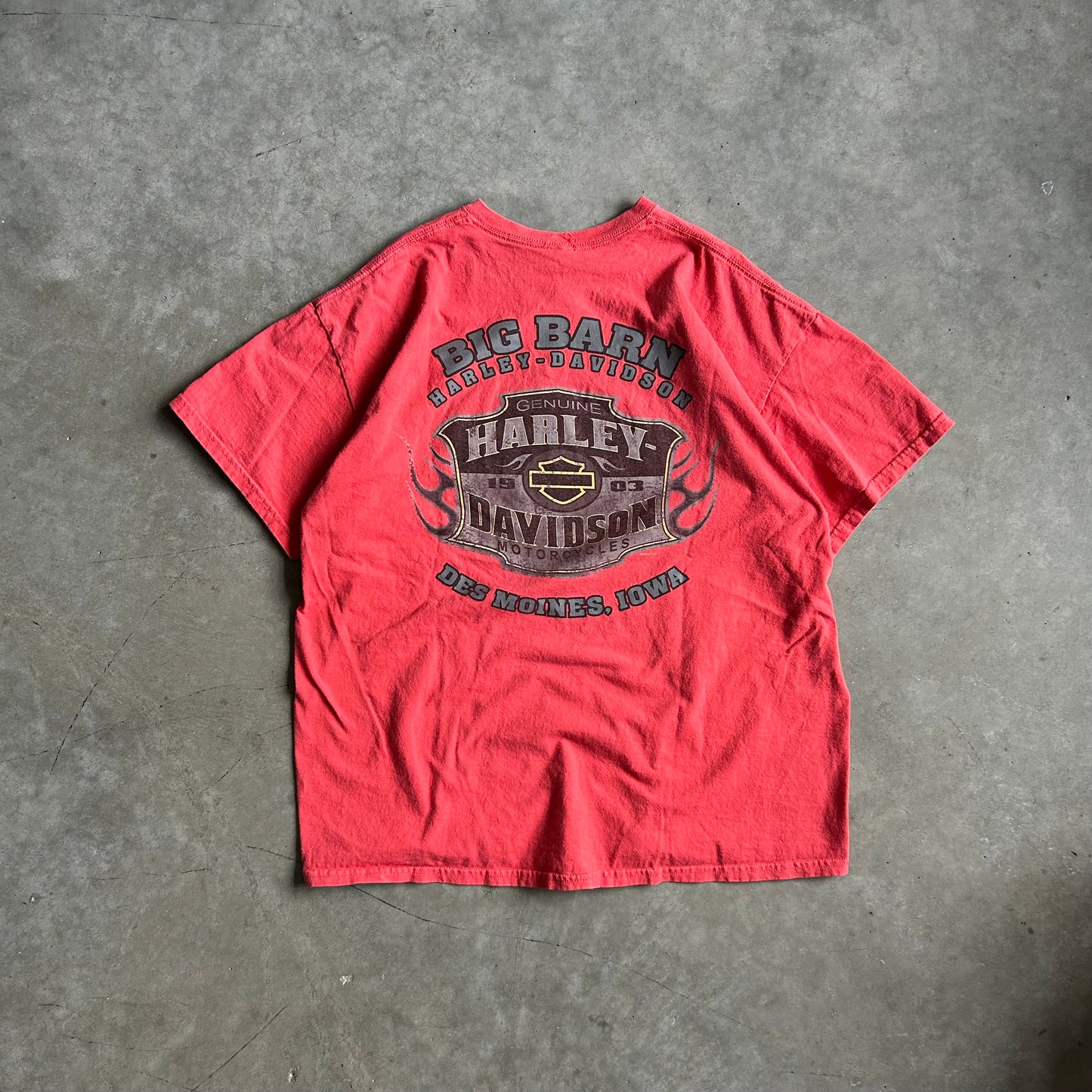 Vintage Big Barn Harley Davidson Banner Tee