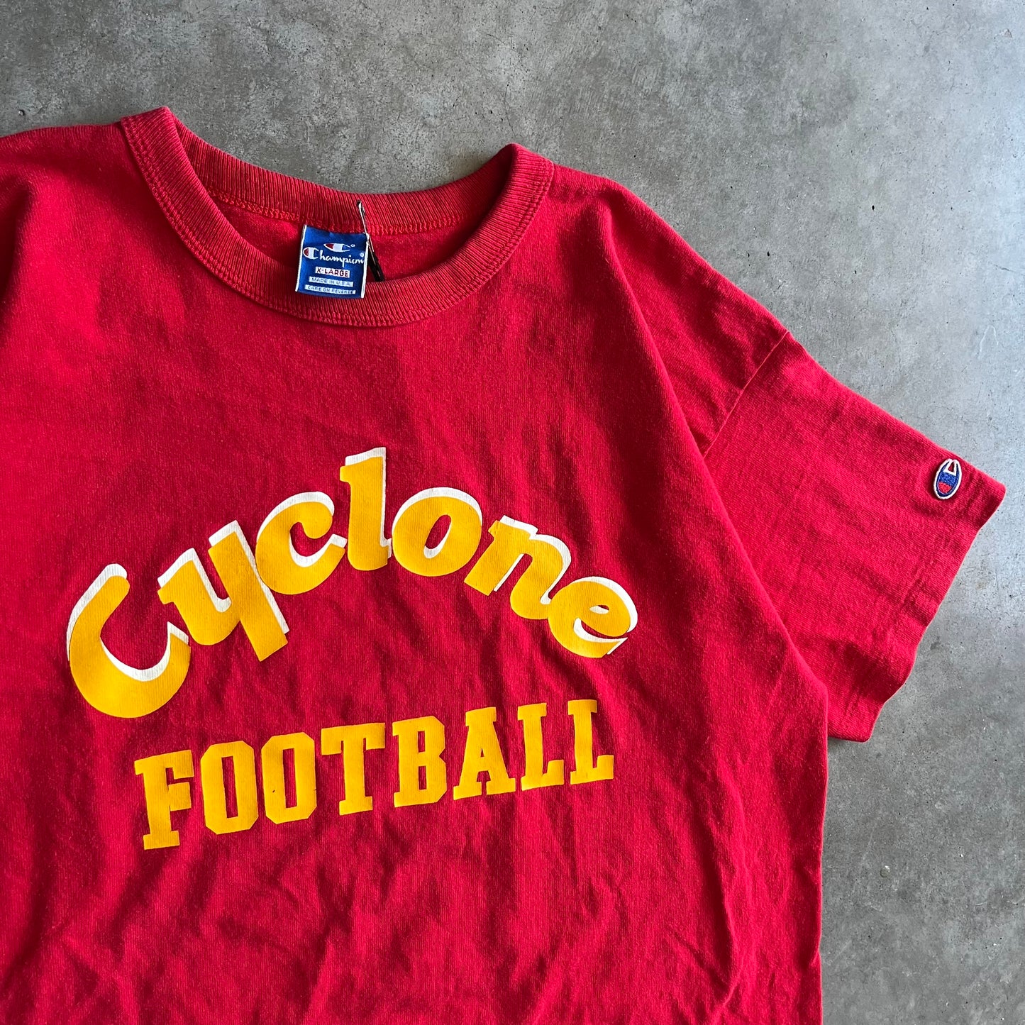 Vintage Champion “Cyclone Football” Tee