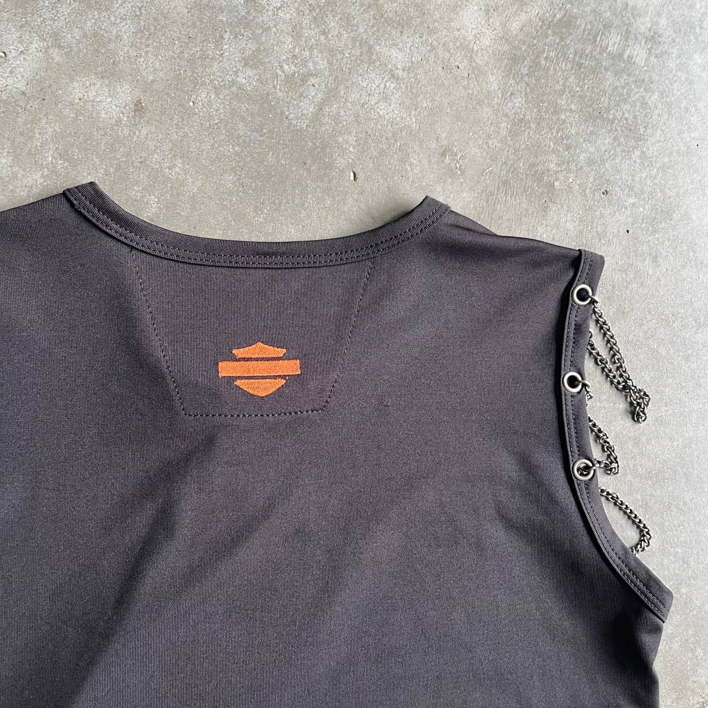 Women’s Vintage NWT Harley Davidson Black Tank With Hardware